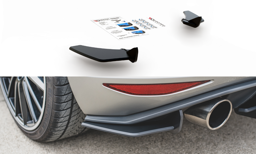 Robuste Racing Heck Ansatz Flaps Diffusor für L + R V.1 VW Golf 7 GTI