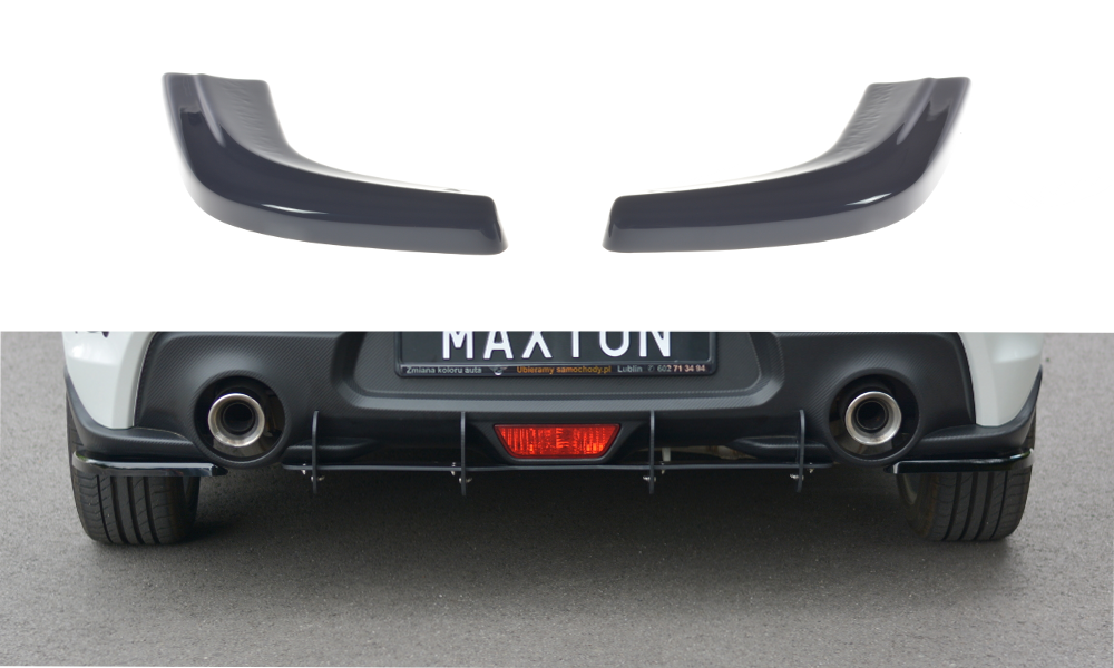 Heck Ansatz Flaps Diffusor für SUZUKI SWIFT 6 SPORT schwarz matt