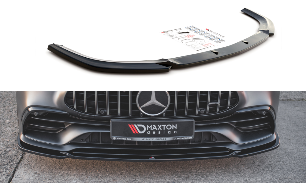 Front Ansatz V.1 für Mercedes-AMG GT 53 4-Door Coupe schwarz Hochglanz