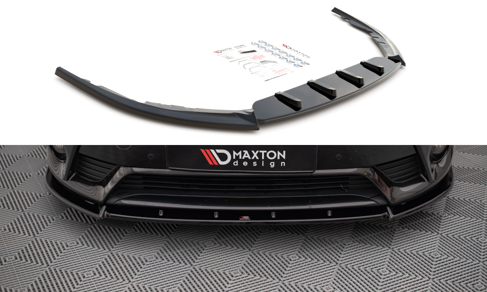 Front Ansatz V.1 für Toyota Avensis Mk3 Facelift schwarz matt
