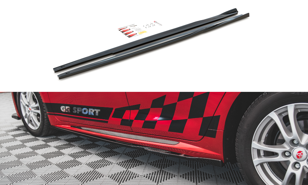 Seitenschweller Ansatz für Toyota Corolla GR Sport Hatchback XII Carbon Look