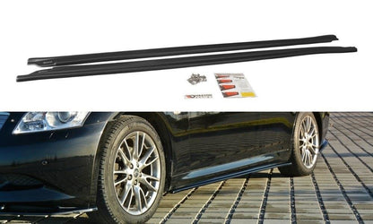 Seitenschweller Ansatz für Infiniti G37 Limousine Carbon Look
