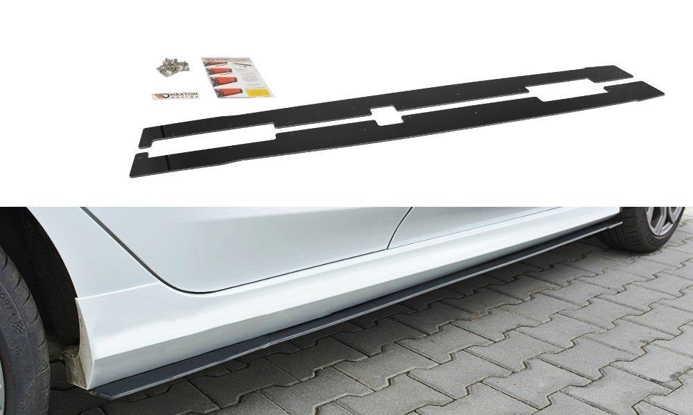 Sport Seitenschweller Ansatz für V.2 für Ford Fiesta Mk8 ST / ST-Line schwarz Hochglanz