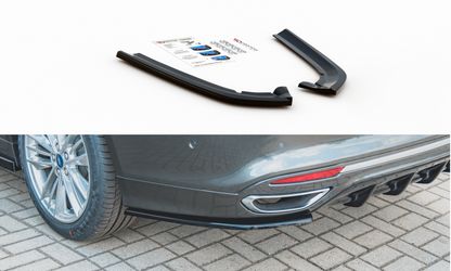 Heck Ansatz Flaps Diffusor für Ford Mondeo Vignale Mk5 Facelift schwarz matt