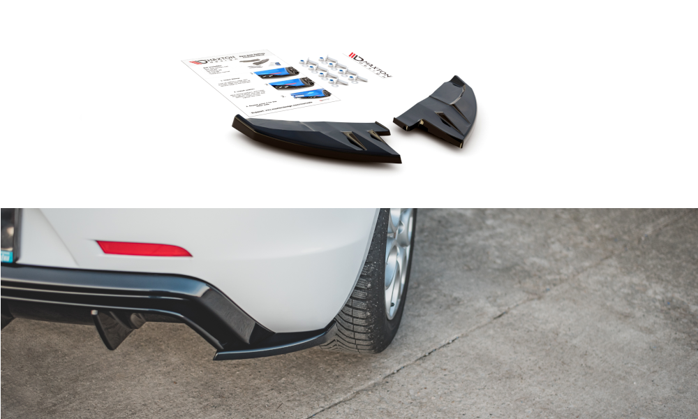 Heck Ansatz Flaps Diffusor V.3 für Alfa Romeo Giulietta Facelift Carbon Look