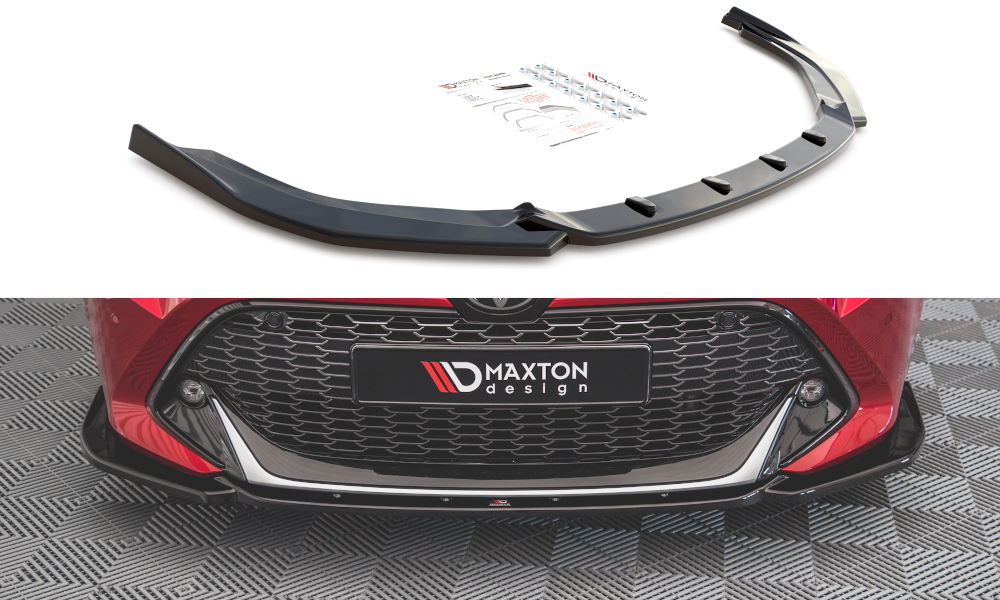 Front Ansatz für Toyota Corolla GR Sport Hatchback XII schwarz Hochglanz