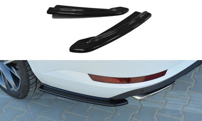 Heck Ansatz Flaps Diffusor für SKODA SUPERB III Carbon Look