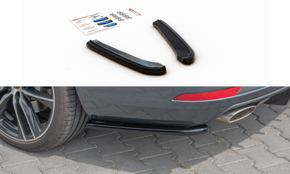 Heck Ansatz Flaps Diffusor V.1 für Seat Leon Cupra Mk3 FL Sportstourer schwarz matt