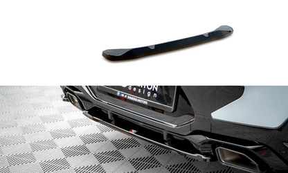 Mittlerer Diffusor Heck Ansatz für BMW X4 M-Paket G02 Facelift Carbon Look