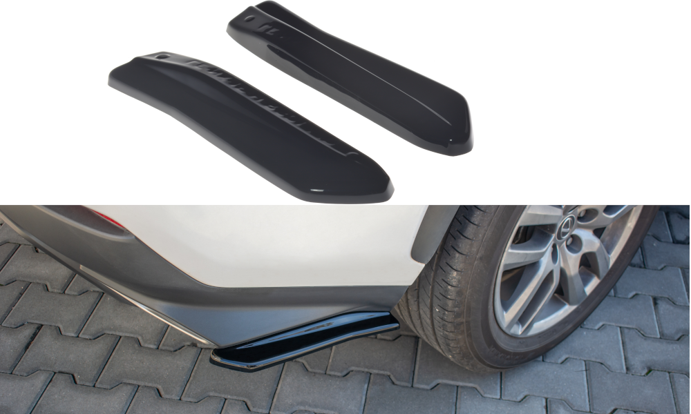 Heck Ansatz Flaps Diffusor für Lexus NX Facelift(Hybrid) schwarz matt