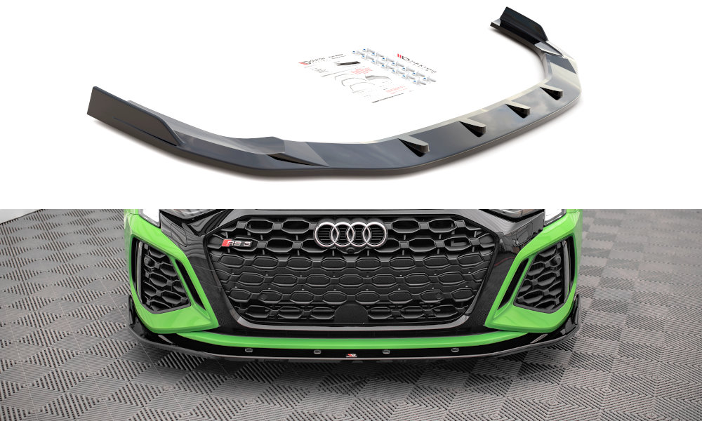 Front Ansatz V.2 für Audi RS3 8Y schwarz matt