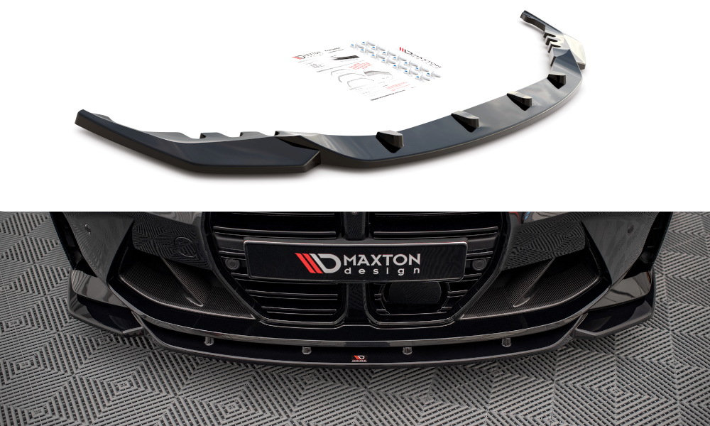 Front Ansatz V.2 für BMW M4 G82 / M3 G80 schwarz Hochglanz
