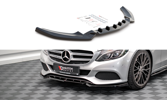 Front Ansatz für Mercedes-Benz C W205 schwarz matt