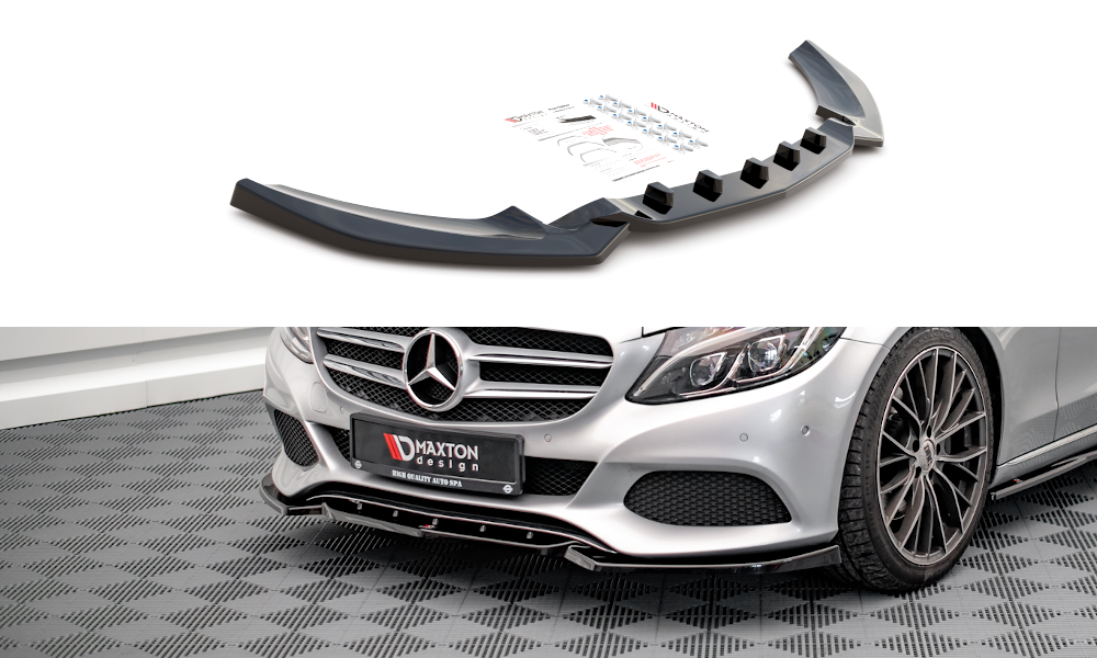 Front Ansatz für Mercedes-Benz C W205 Carbon Look