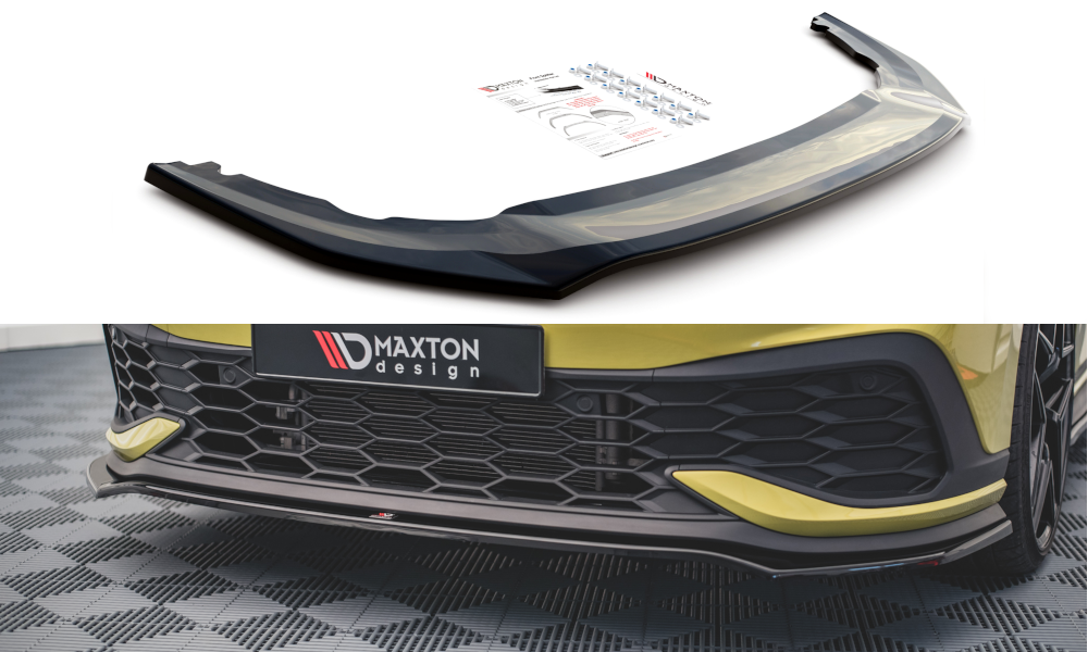 Front Ansatz V.3 für Volkswagen Golf 8 GTI Clubsport Carbon Look