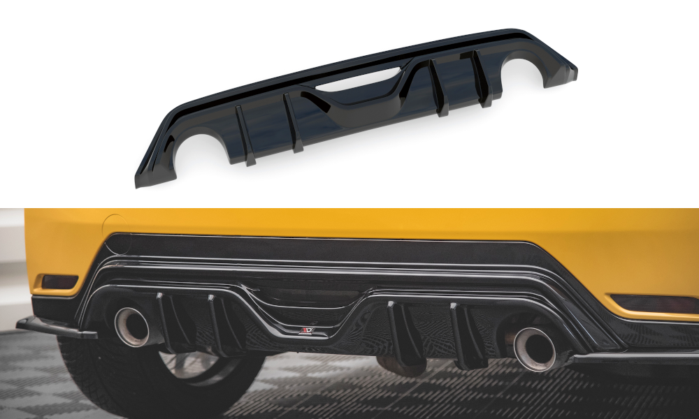 Diffusor Heck Ansatz für Toyota GR Yaris Mk4 schwarz matt