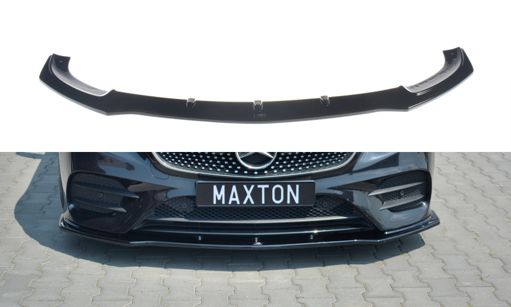 Front Ansatz V.1 für Mercedes-Benz E-Klasse W213 Coupe (C238) AMG-Line schwarz Hochglanz