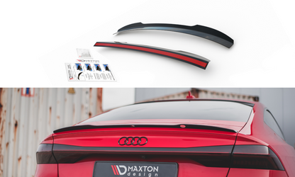 Spoiler CAP für Audi A7 C8 / C8 S-Line / S7 C8 / RS7 C8 schwarz matt