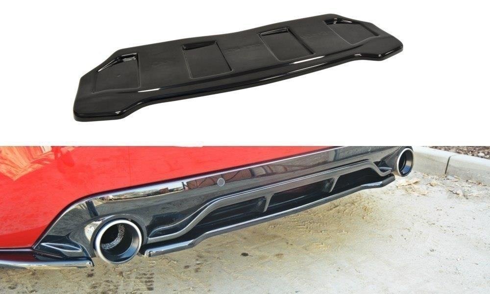 Mittlerer Diffusor Heck Ansatz für PEUGEOT 308 II GTI  Carbon Look