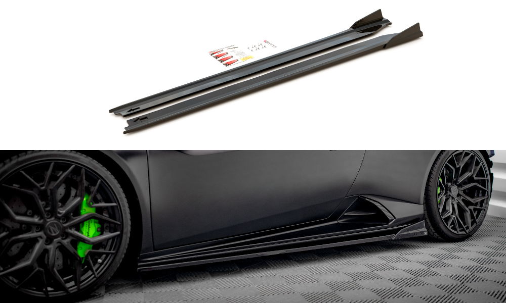 Seitenschweller Ansatz für Lamborghini Huracan EVO Carbon Look