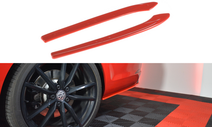 Heck Ansatz Flaps Diffusor V.2 für VW GOLF 7 R VARIANT FACELIFT  schwarz matt