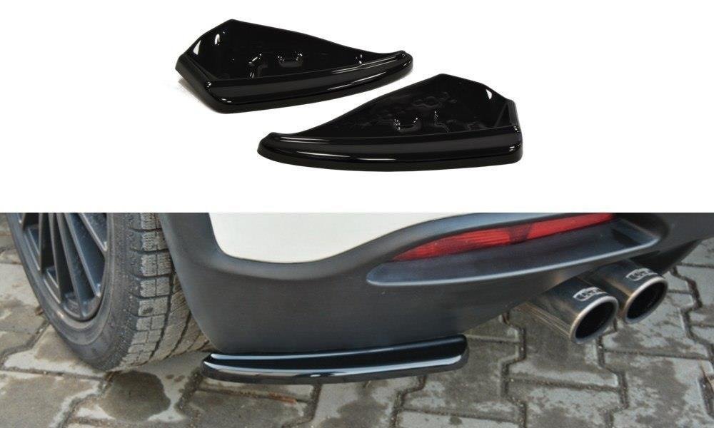 Heck Ansatz Flaps Diffusor für FIAT GRANDE PUNTO ABARTH schwarz matt