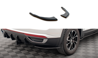 Heck Ansatz Flaps Diffusor für Volkswagen Atlas Cross schwarz matt