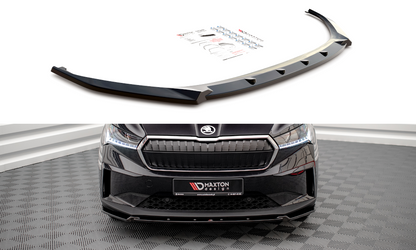 Front Ansatz V.2 für Skoda Enyaq iV schwarz matt