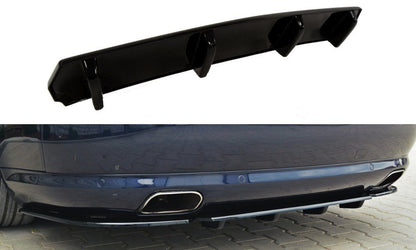 Mittlerer Diffusor Heck Ansatz für AUDI S8 D3 DTM LOOK schwarz Hochglanz