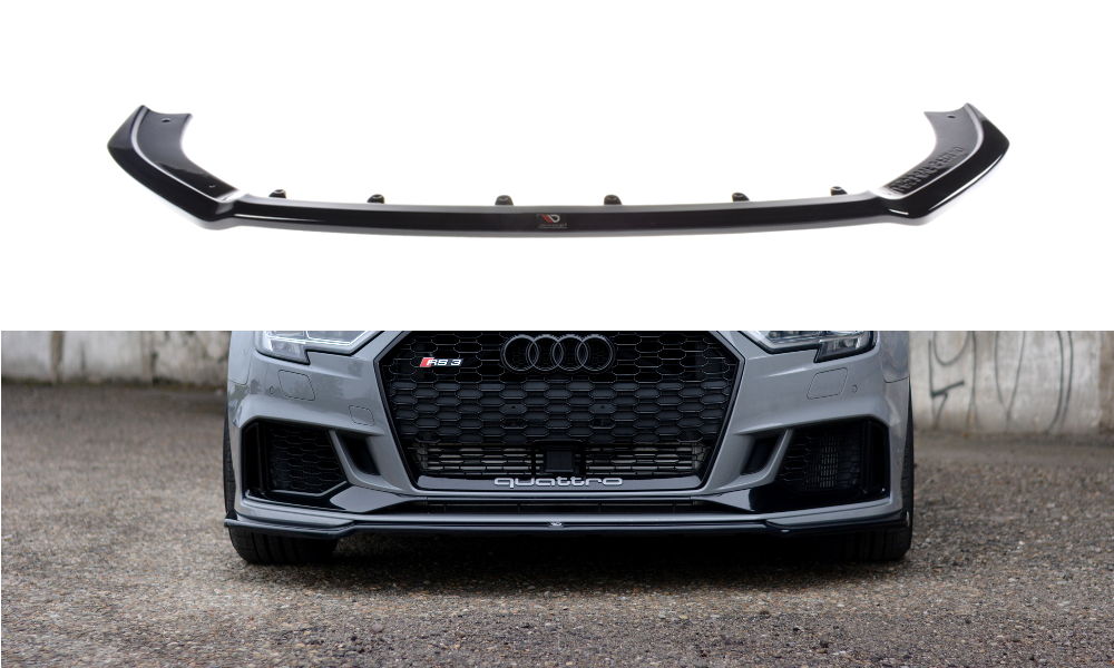 Front Ansatz V.2 für Audi RS3 8V FL Limousine schwarz matt