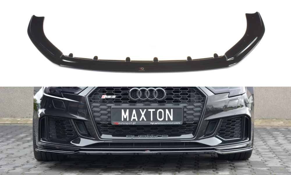 Front Ansatz V.2 für Audi RS3 8V FL Sportback schwarz matt