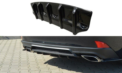 Diffusor Heck Ansatz für Lexus IS Mk3 Facelift T schwarz matt