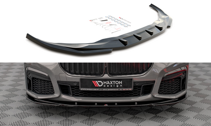 Front Ansatz V.1 für BMW 7 G11 M-Paket Facelift schwarz matt