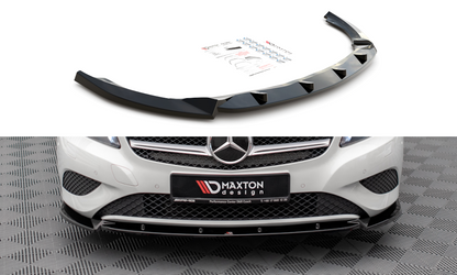 Front Ansatz V.1 für Mercedes-Benz A W176 schwarz Hochglanz
