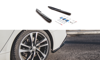 Heck Ansatz Flaps Diffusor für Audi S5 Sportback F5 Facelift schwarz Hochglanz