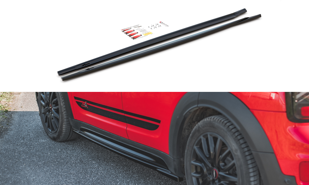 Seitenschweller Ansatz für Mini Countryman Mk2 F60 JCW Carbon Look