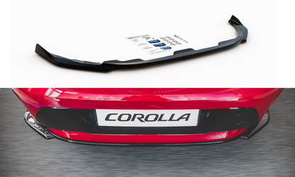 Mittlerer Diffusor Heck Ansatz für Toyota Corolla XII Hatchback schwarz matt