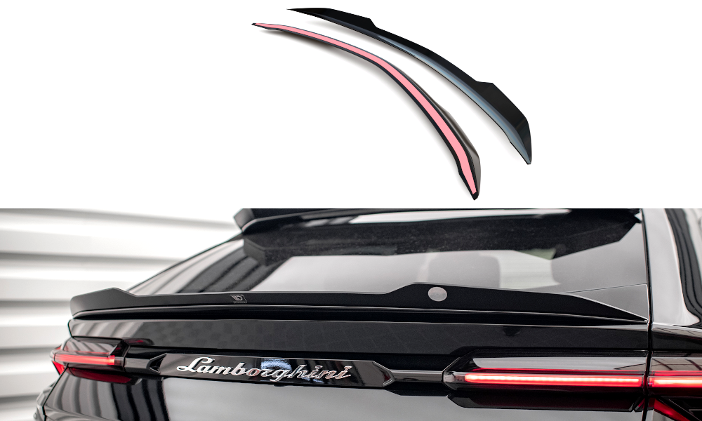 Niedriger Spoiler CAP für Lamborghini Urus Mk1 schwarz Hochglanz