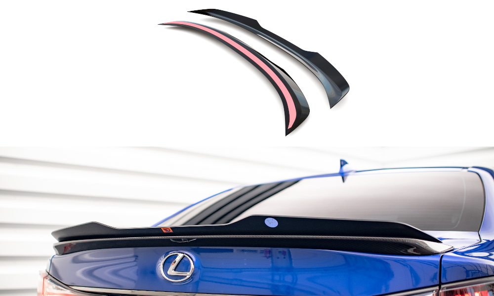 Spoiler CAP für Lexus GS F Mk4 Facelift schwarz Hochglanz