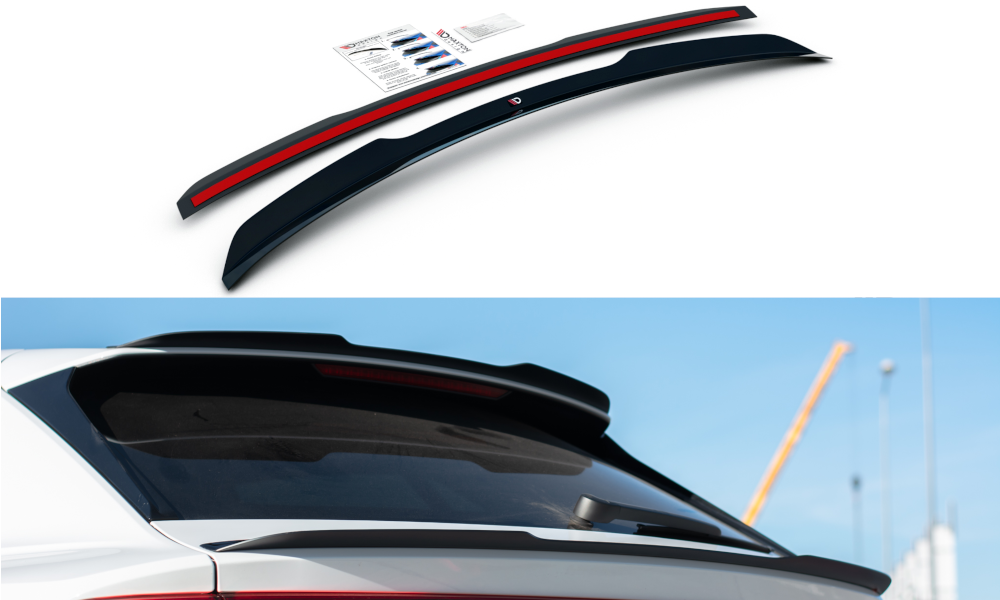 Spoiler CAP V.2 für Audi Q8 S-line Carbon Look