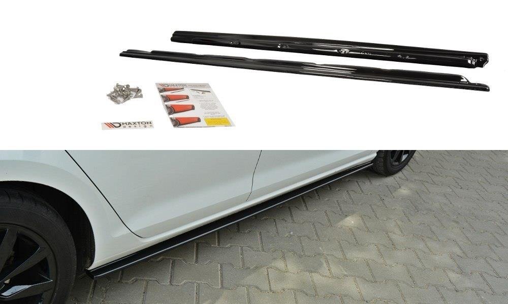 Seitenschweller Ansatz für VW Golf Mk7 Standard schwarz matt