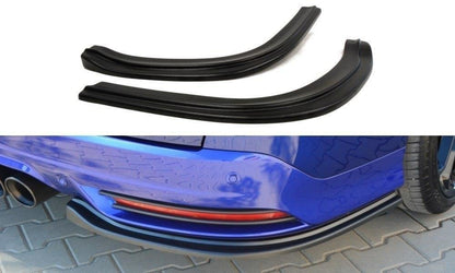 Heck Ansatz Flaps Diffusor für FORD Focus 3 ST Turnier schwarz matt