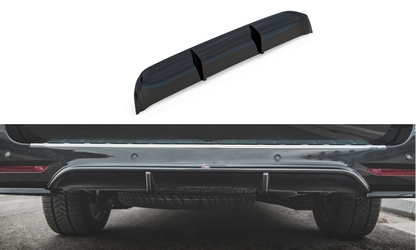 Diffusor Heck Ansatz für Mercedes-Benz V-Klasse AMG-Line W447 Facelift Carbon Look