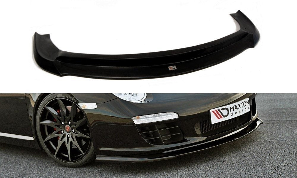 Front Ansatz für PORSCHE 911 Carrera 997.2 Facelift schwarz Hochglanz