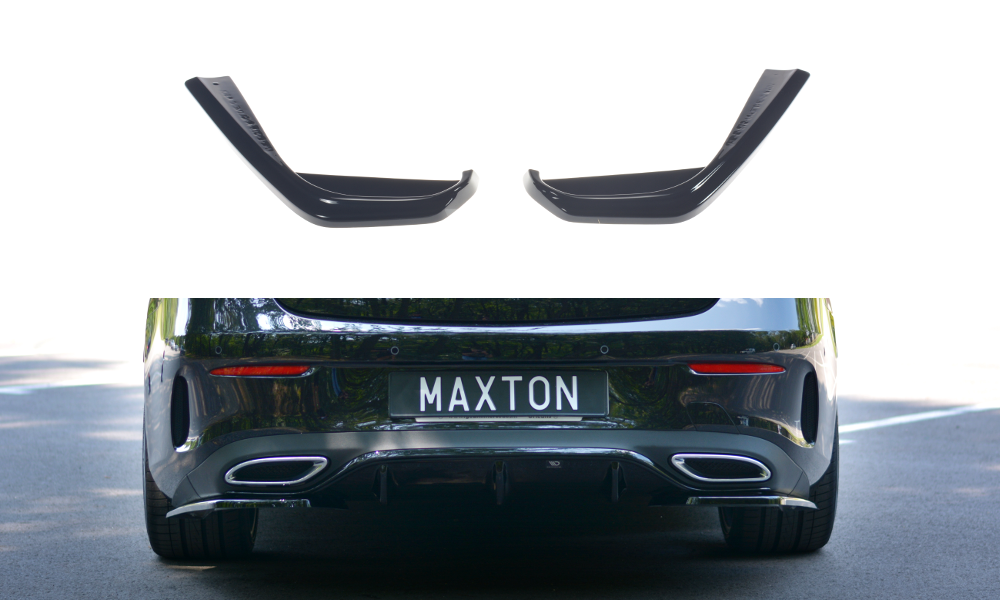 Heck Ansatz Flaps Diffusor für Mercedes-Benz E-Klasse W213 Coupe(C238) AMG-Line schwarz Hochglanz