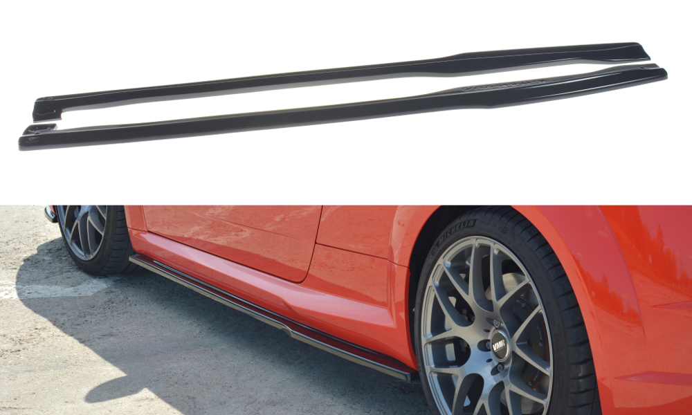 Seitenschweller Ansatz für Audi TT RS 8S  schwarz Hochglanz