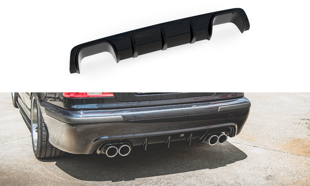 Diffusor Heck Ansatz für BMW M5 E39 schwarz Hochglanz