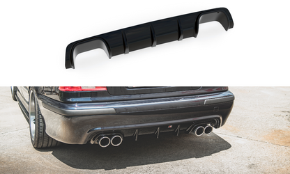 Diffusor Heck Ansatz für BMW M5 E39 schwarz Hochglanz