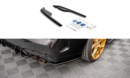 Heck Ansatz Flaps Diffusor für BMW M235i Gran Coupe F44 Carbon Look