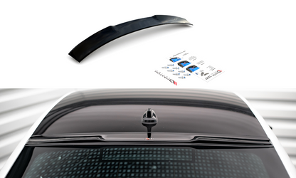 Heckscheiben Spoiler für Skoda Octavia Liftback Mk4 schwarz matt
